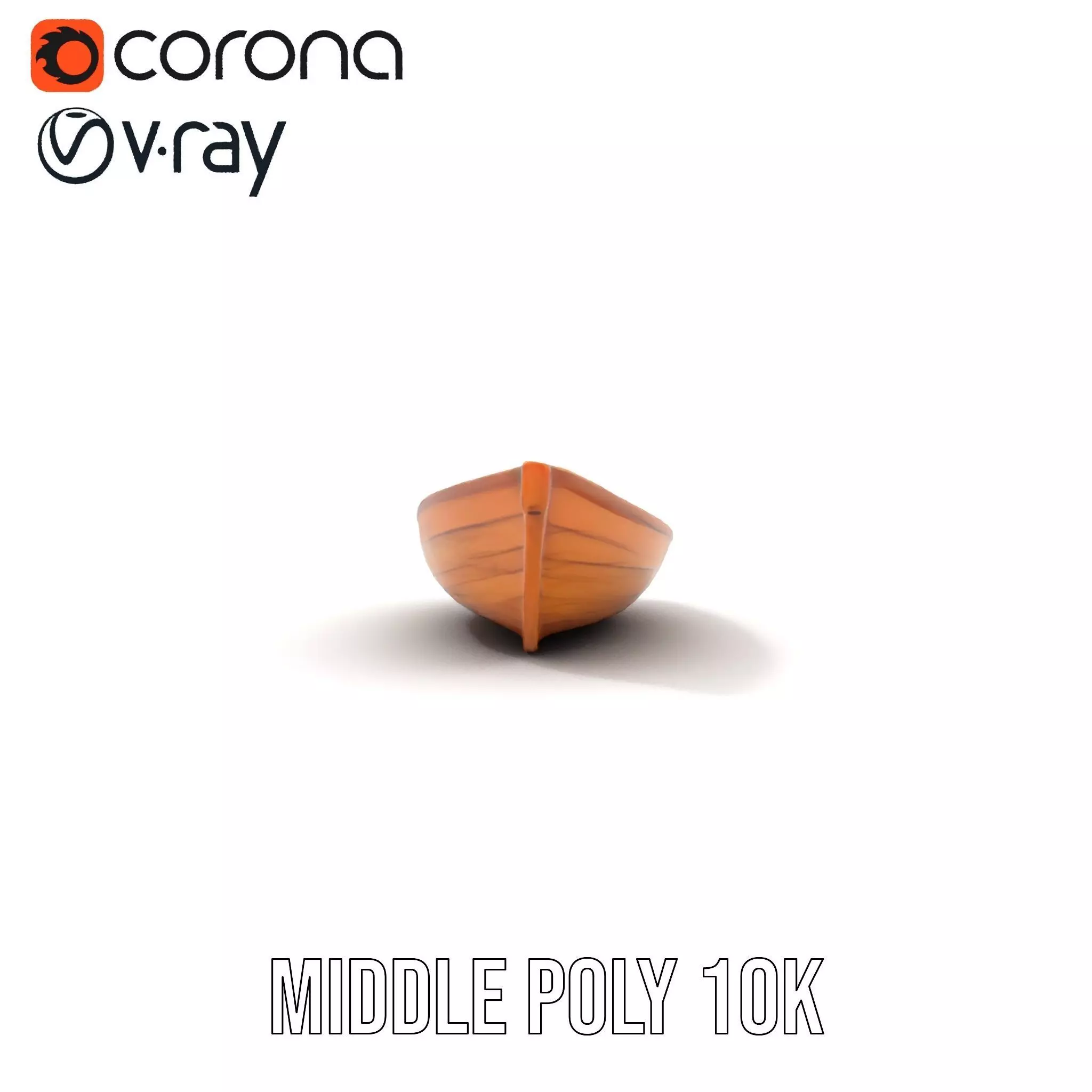 Wooden Row Boat Model Pack Classic Craftsmanship Low-poly 3D model_10