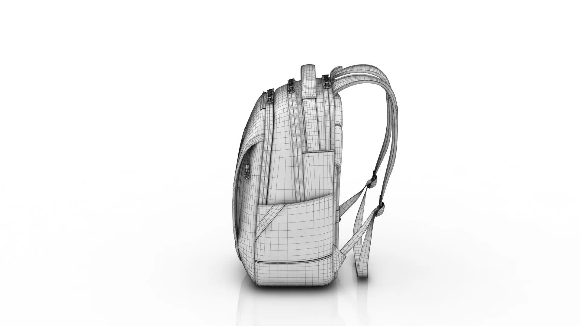 Laptop Backpack 3D model_11