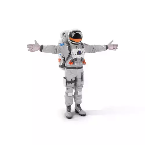 Astronaut Suit with Backpack model pack Low-poly 3D model