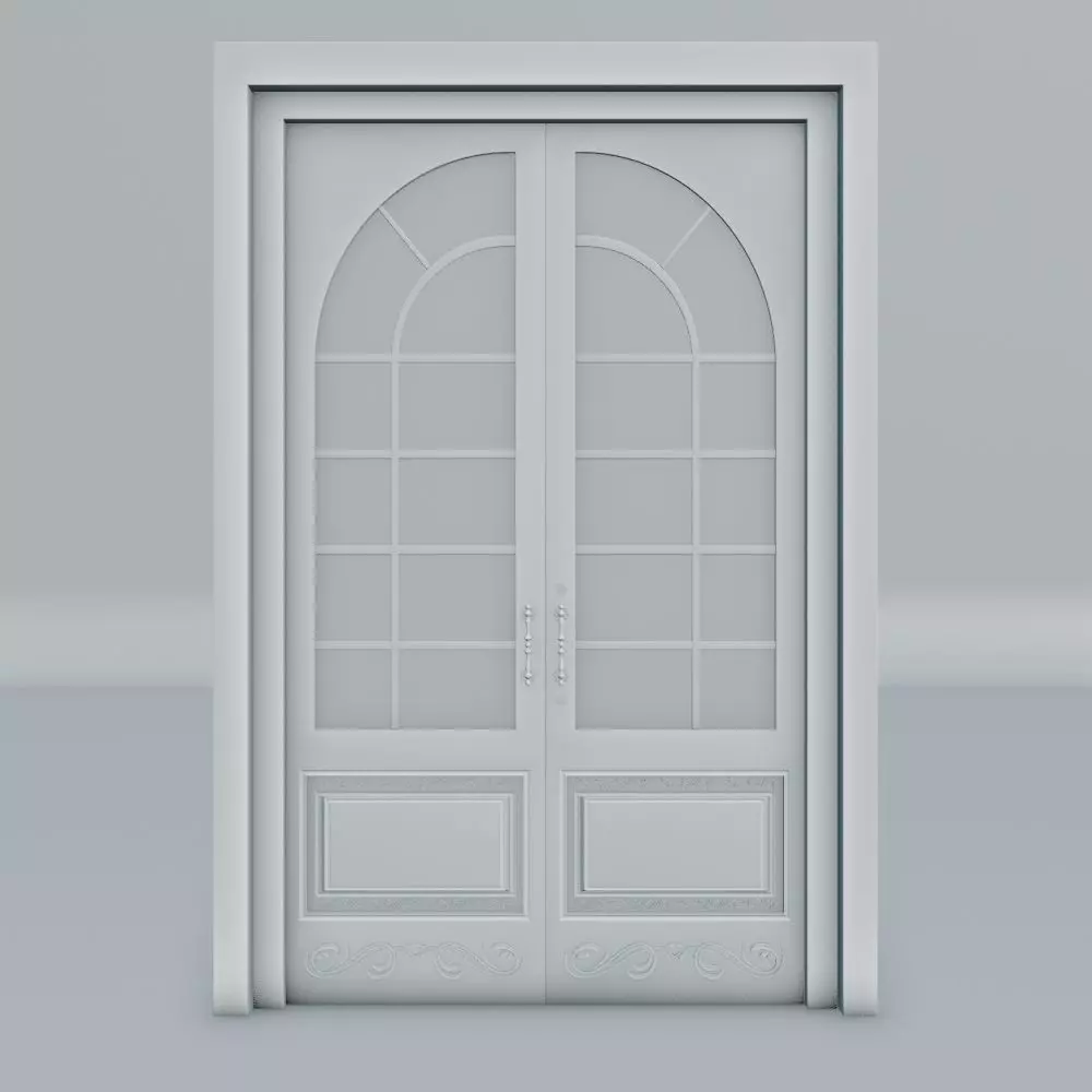 Door Design 1 Low-poly 3D model_3