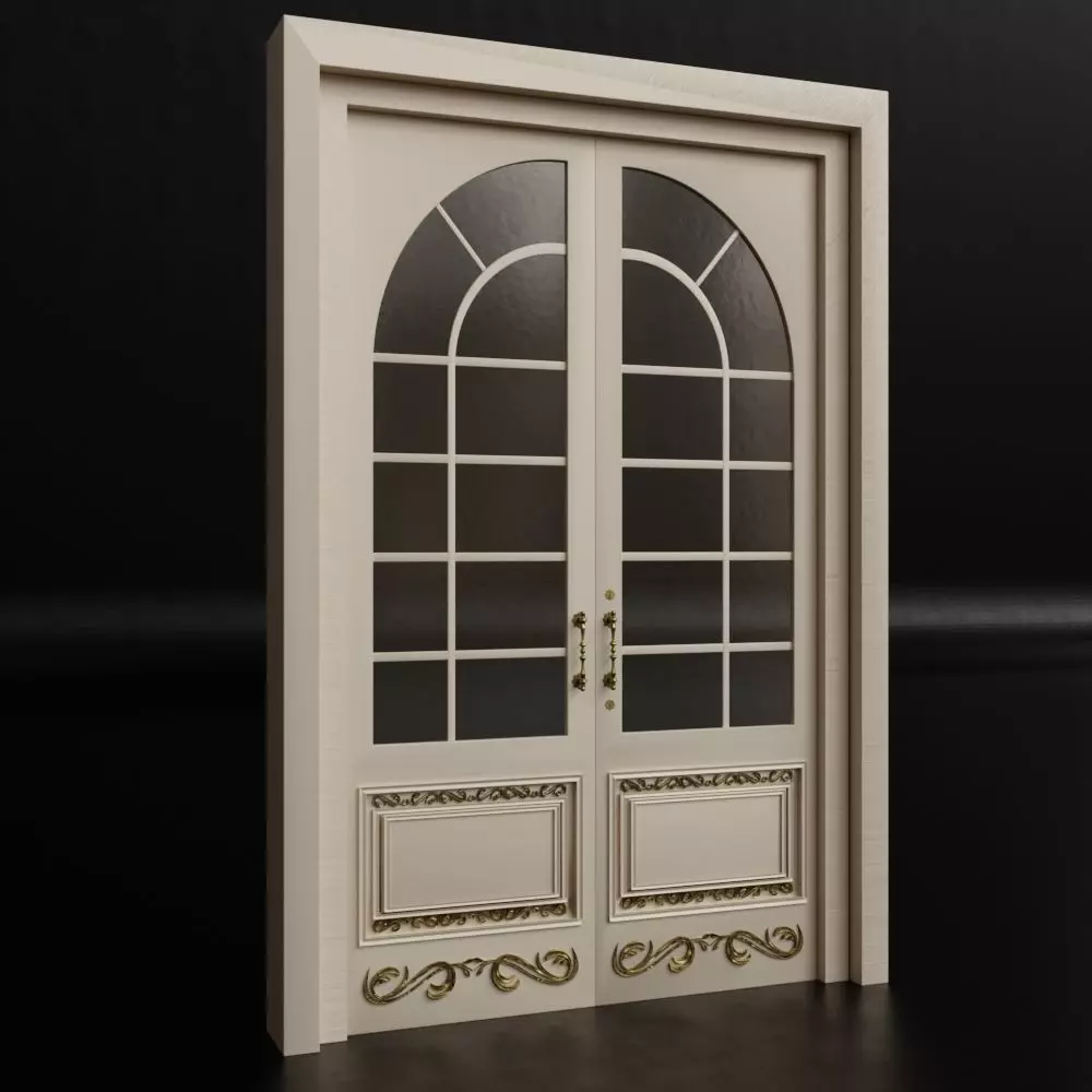 Door Design 1 Low-poly 3D model_0