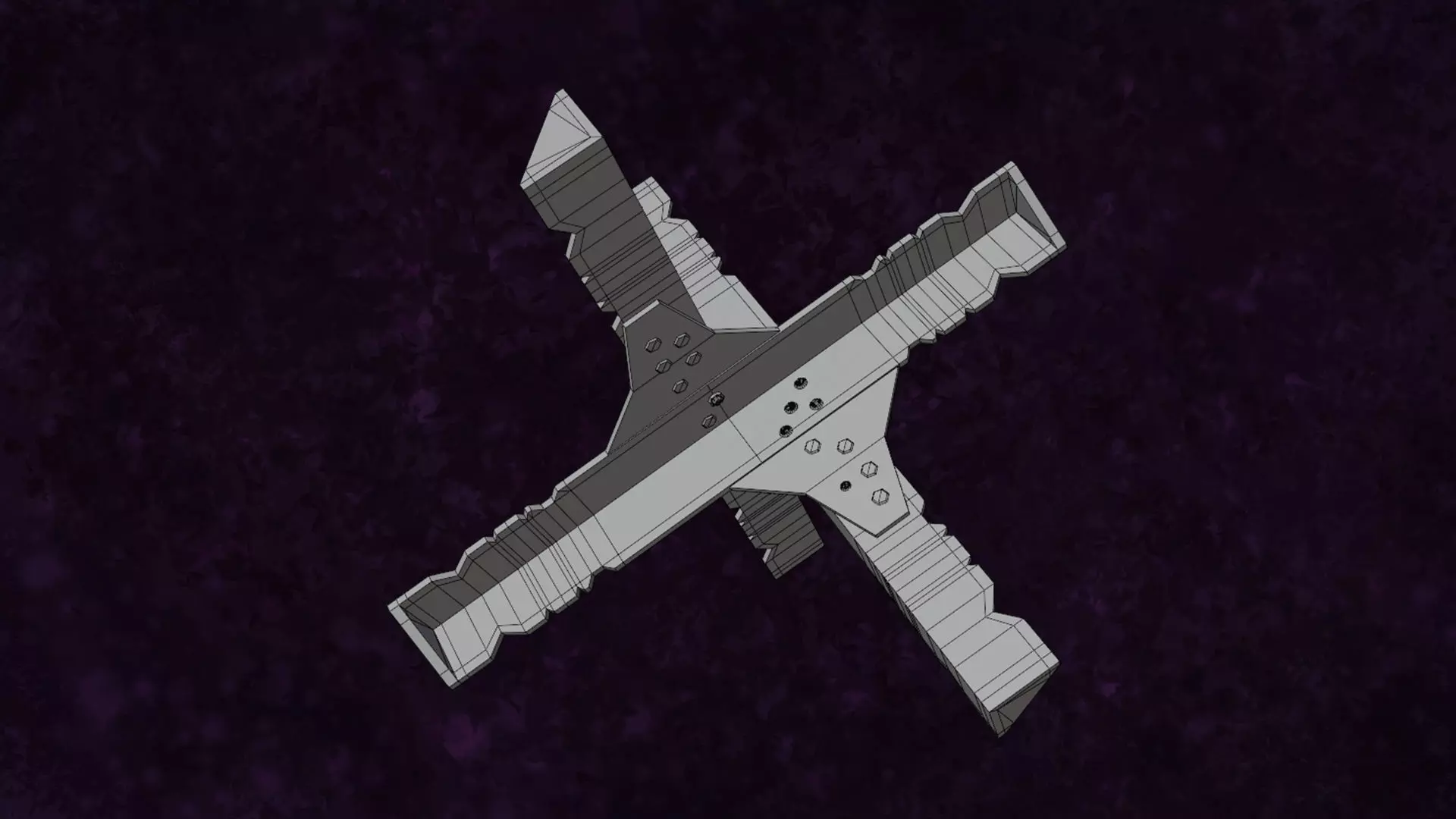 Mititary Anti Tank Hedgehogs N4 Series Metal Fortress Obstacle 3D model_13