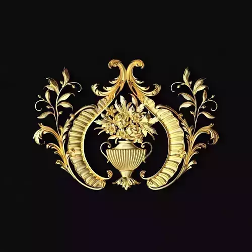 Central decor ornament for furniture