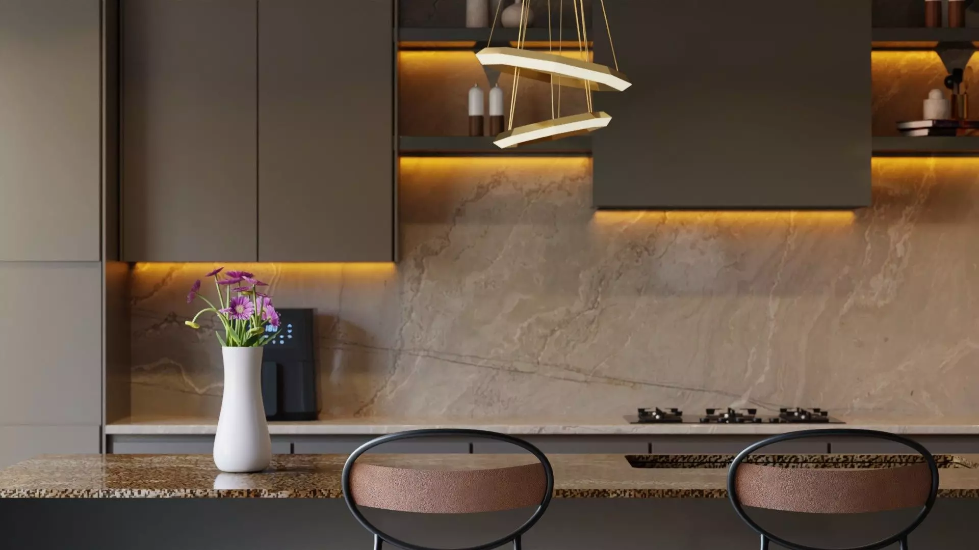 Modern Bar blender 3D Low-poly 3D model_1