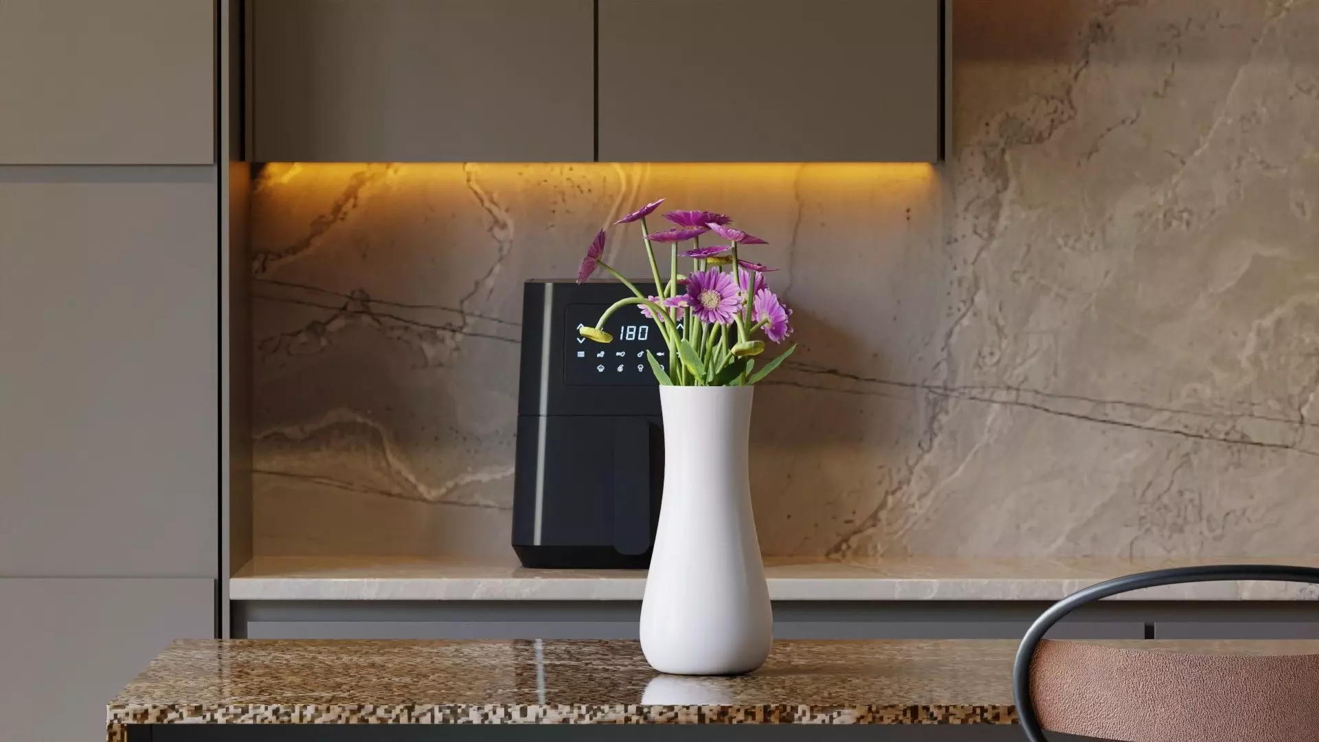 Modern Bar blender 3D Low-poly 3D model_3