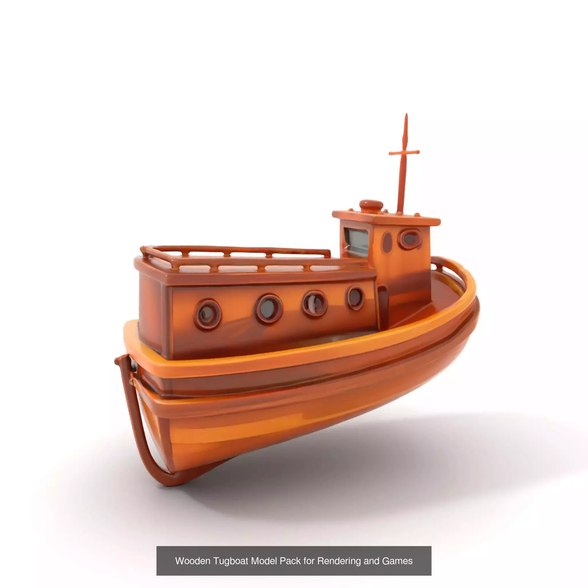 Timeless Wooden Watercraft 3D Model Collection_22