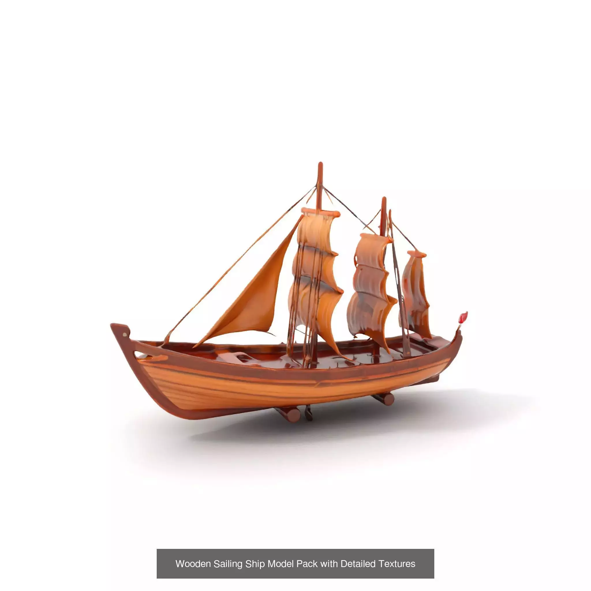 Timeless Wooden Watercraft 3D Model Collection_25