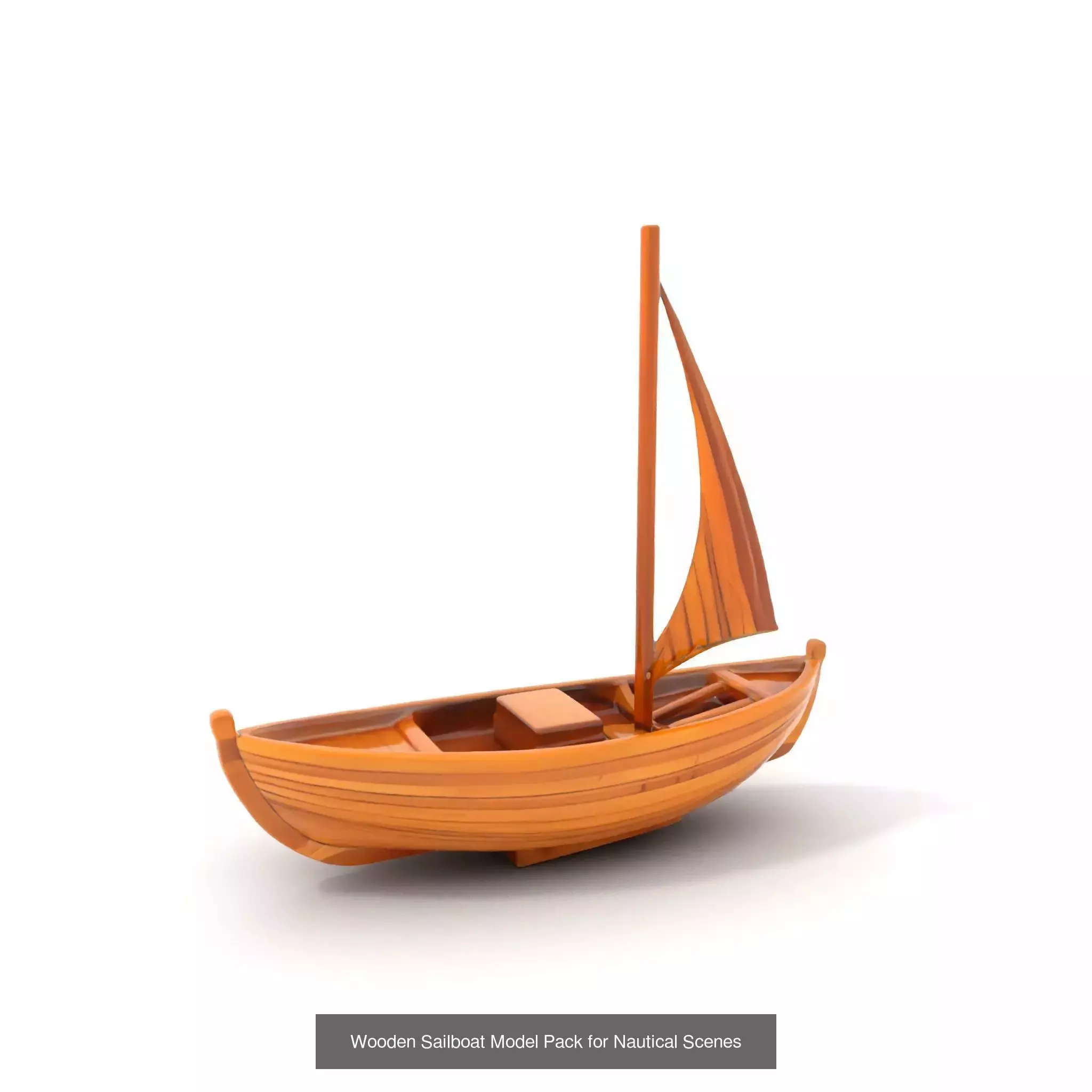 Timeless Wooden Watercraft 3D Model Collection_33