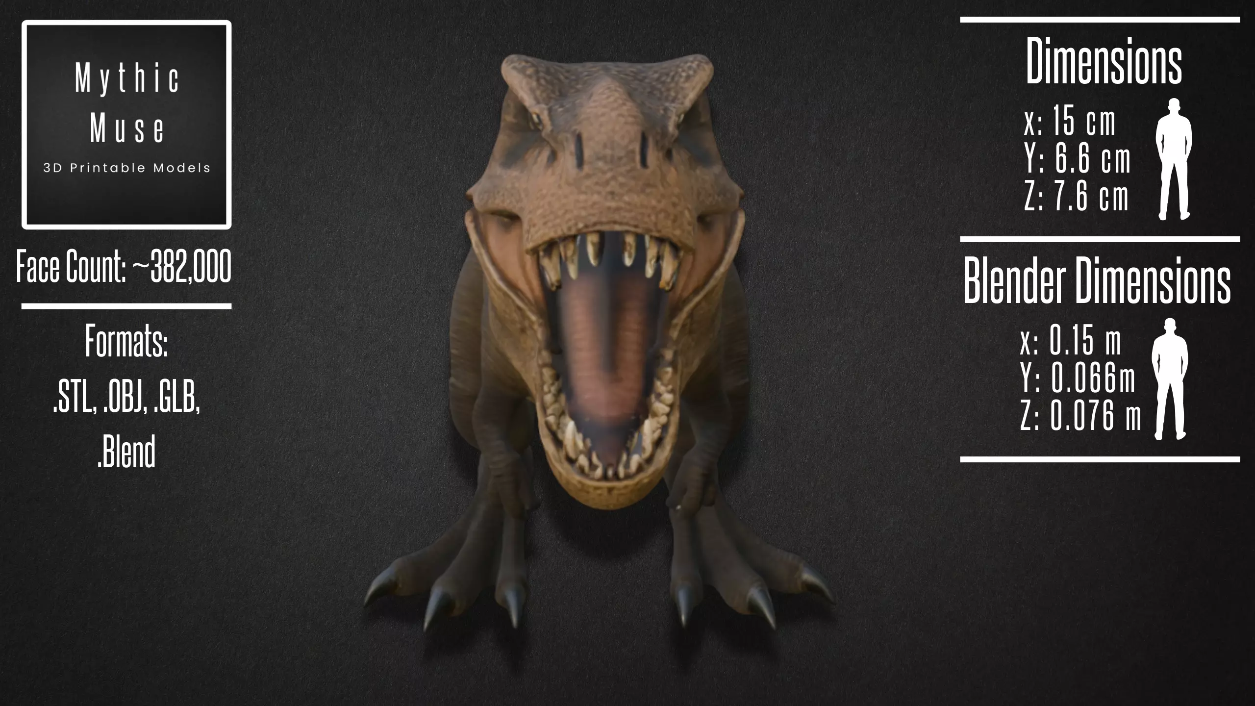 Realistic Tyrannosaurus Rex Model 3D model_3
