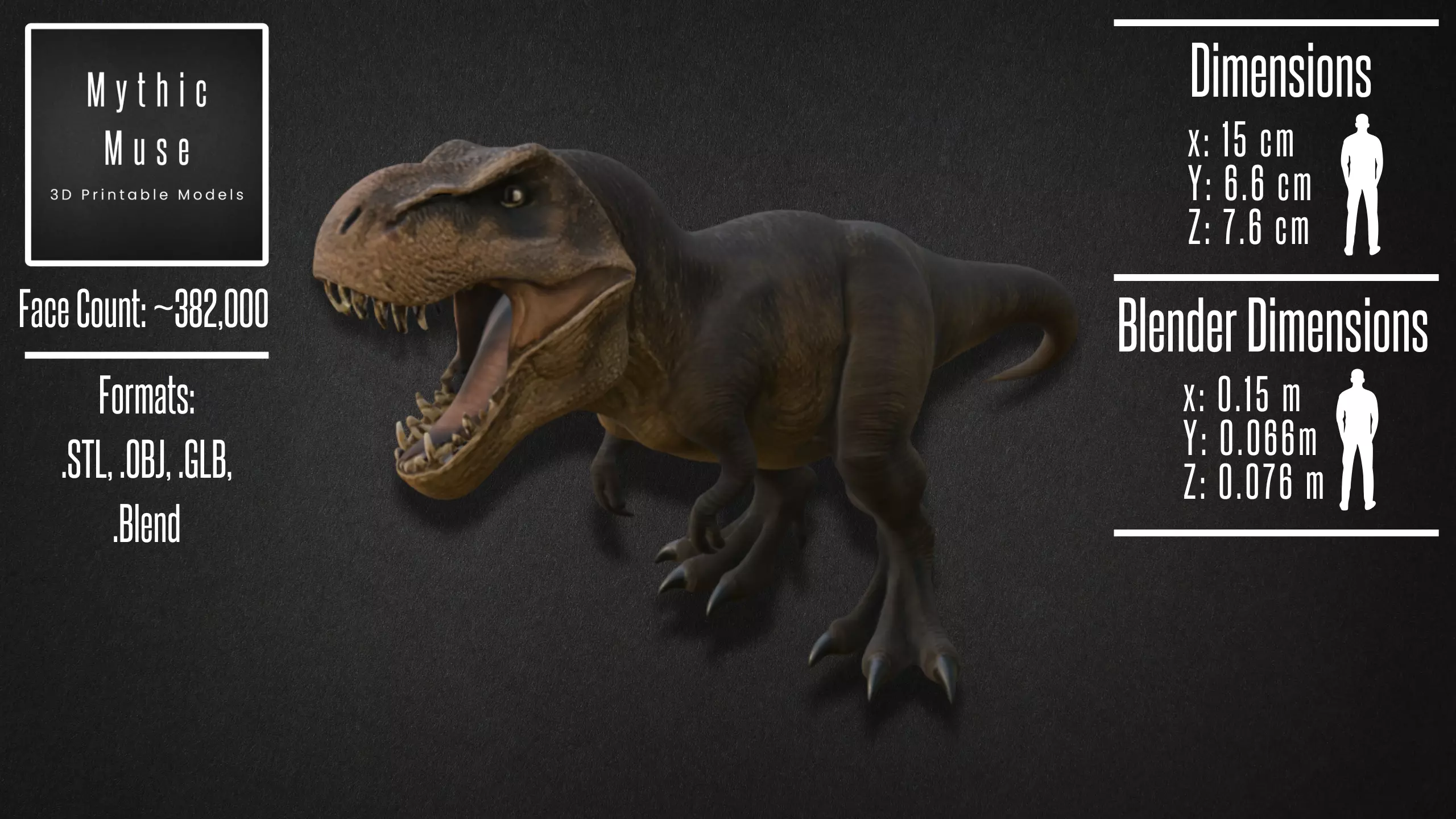 Realistic Tyrannosaurus Rex Model 3D model_1