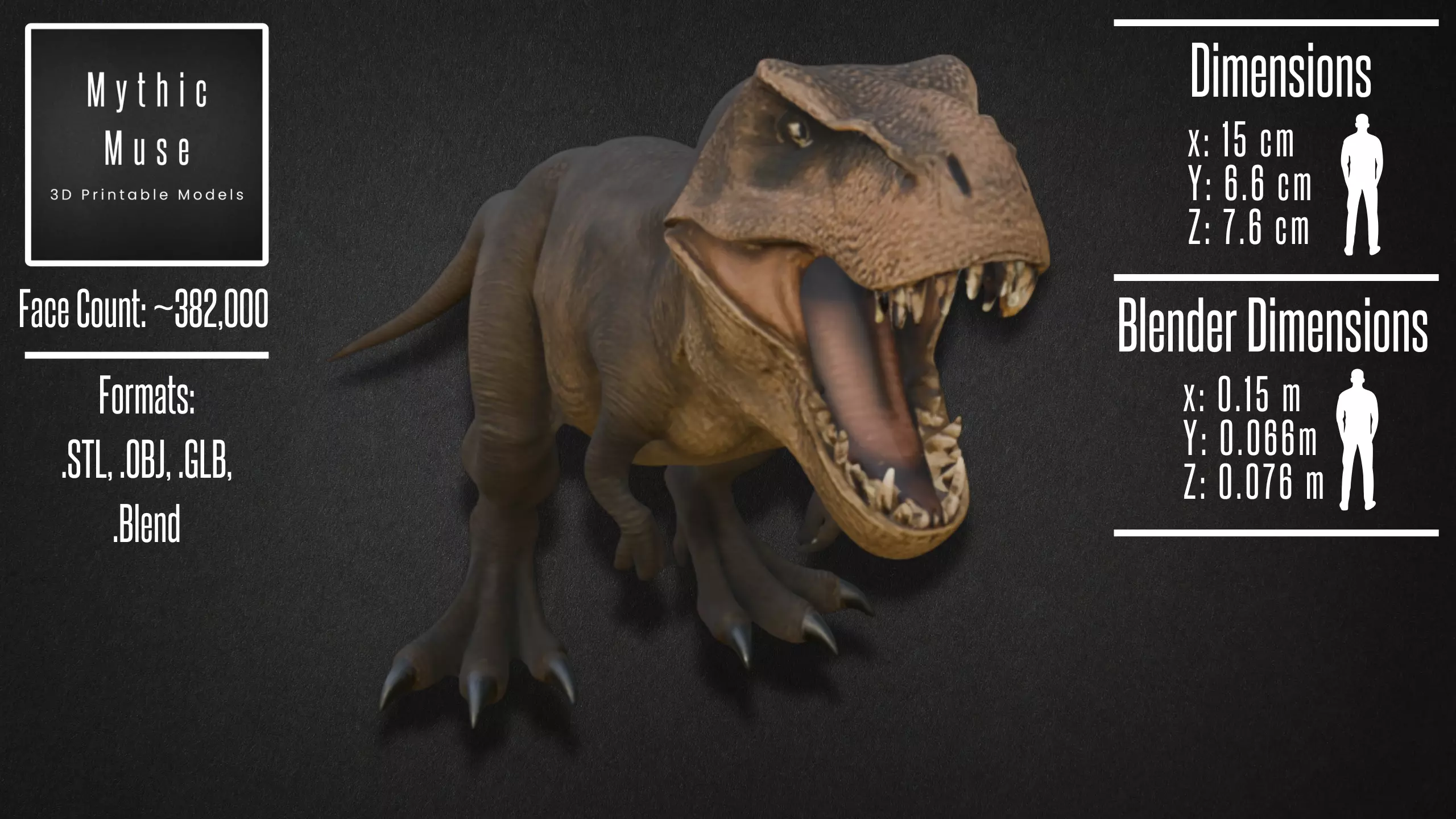 Realistic Tyrannosaurus Rex Model 3D model_2