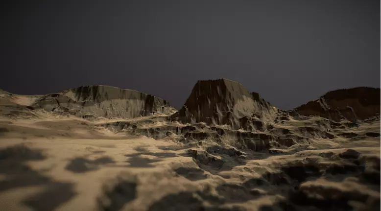 Realistic Sand and Greenery Terrain 3D Model 3D model_15