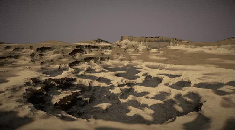 Realistic Sand and Greenery Terrain 3D Model 3D model_18