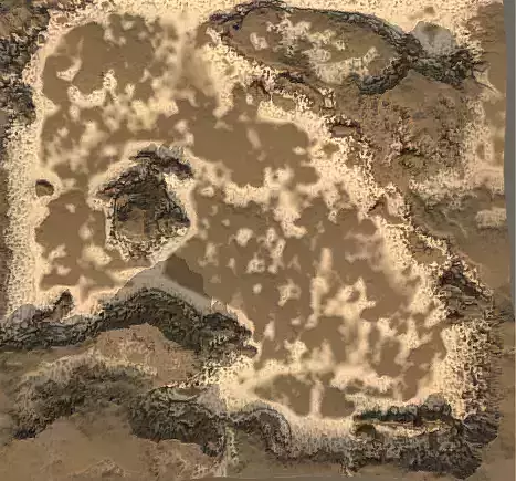 Realistic Sand and Greenery Terrain 3D Model 3D model