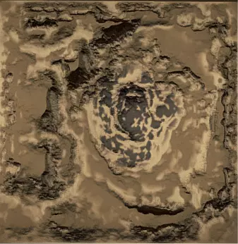 Realistic Sand and Greenery Terrain 3D Model 3D model_1