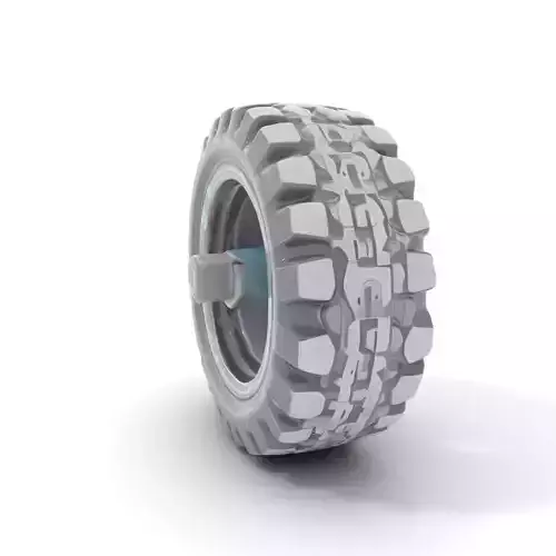 OffRoad Tire and Rim Model Pack Low-poly 3D model