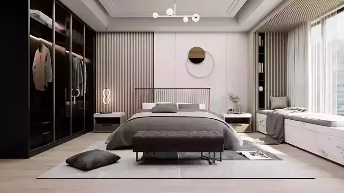 Bedroom blender 3D