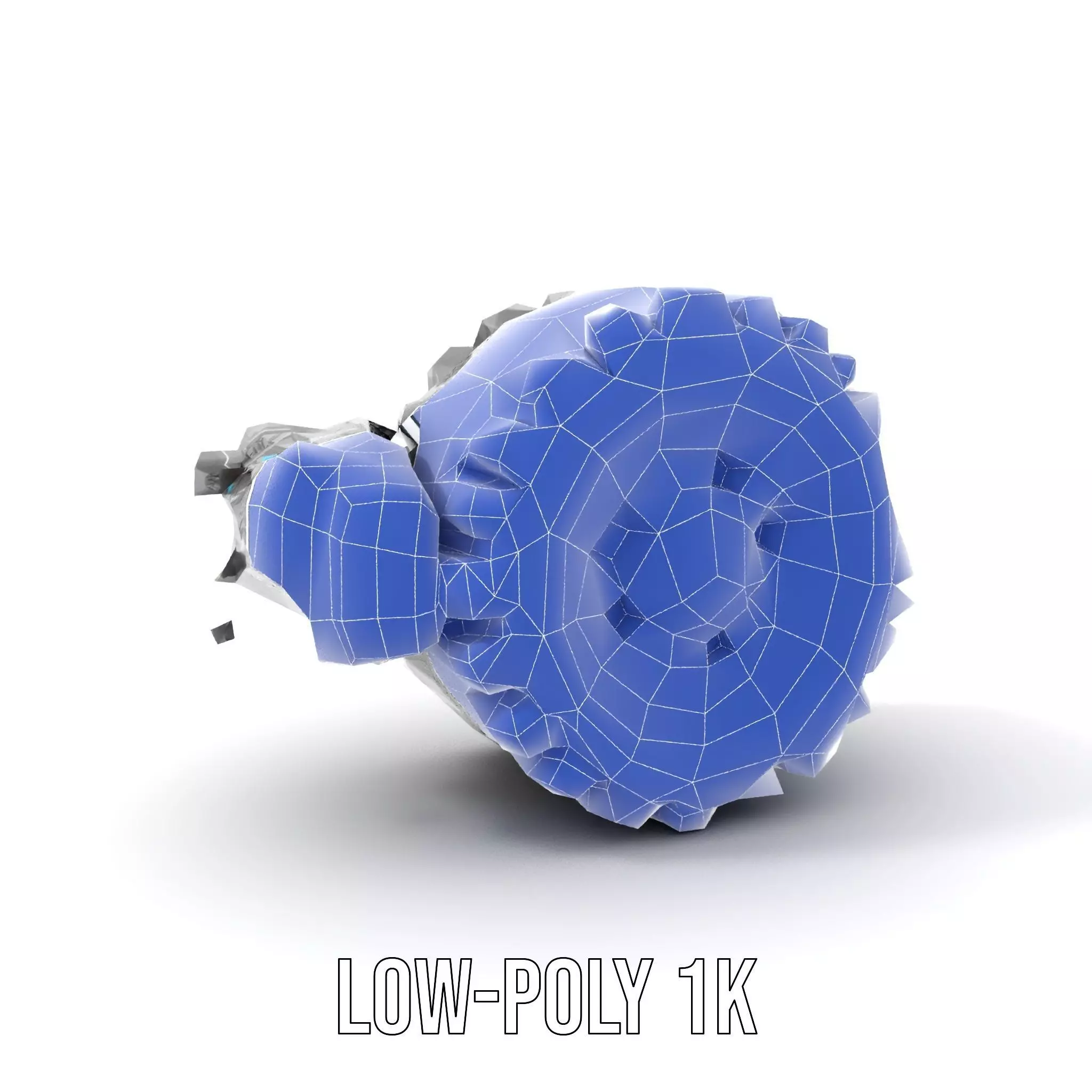Futuristic Robotic Wheel with Hub Assembly Model Pack Low-poly 3D model_25