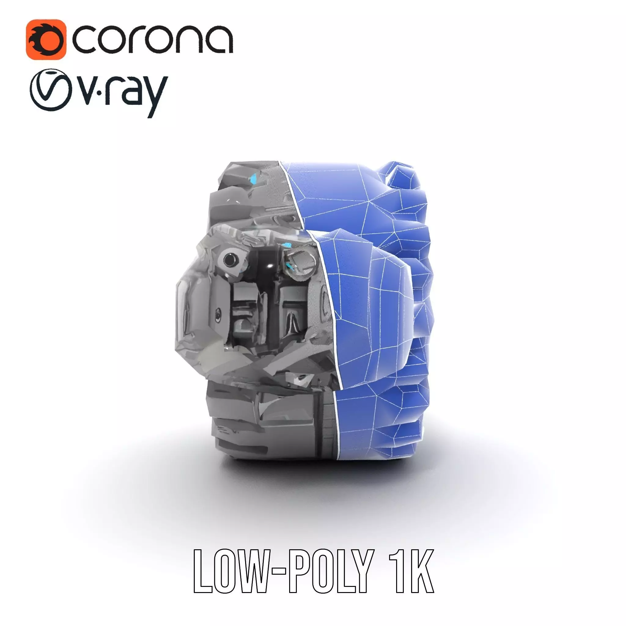 Futuristic Robotic Wheel with Hub Assembly Model Pack Low-poly 3D model_22