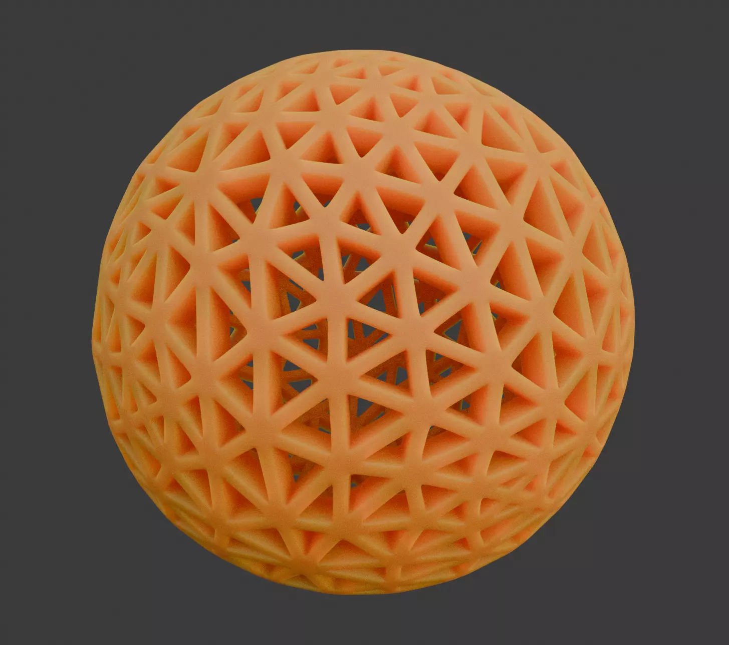 70mm TPU Squeeze Stress Ball 3D Lattice Sphere STL OBJ 3D print model_1