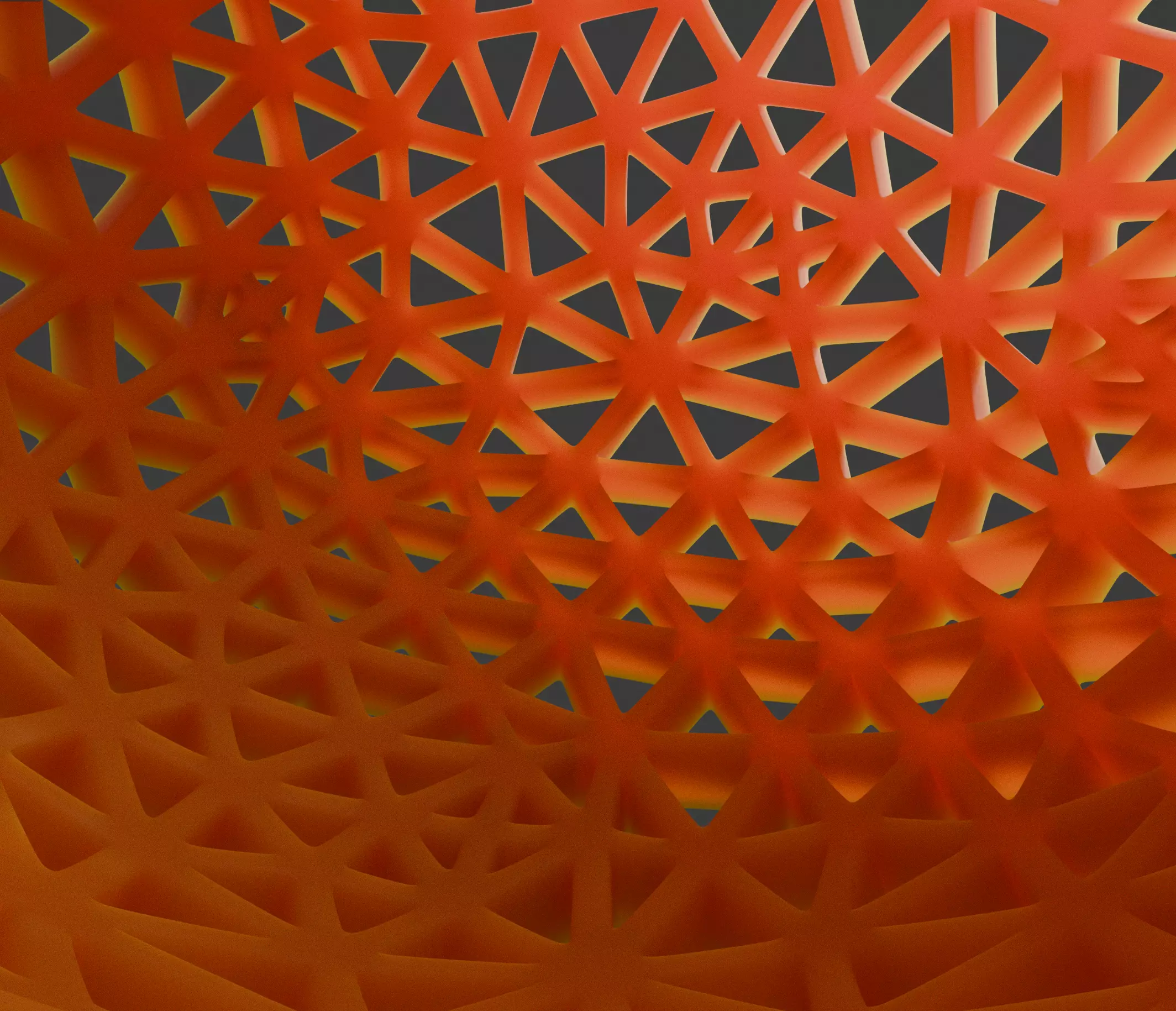 70mm TPU Squeeze Stress Ball 3D Lattice Sphere STL OBJ 3D print model_3