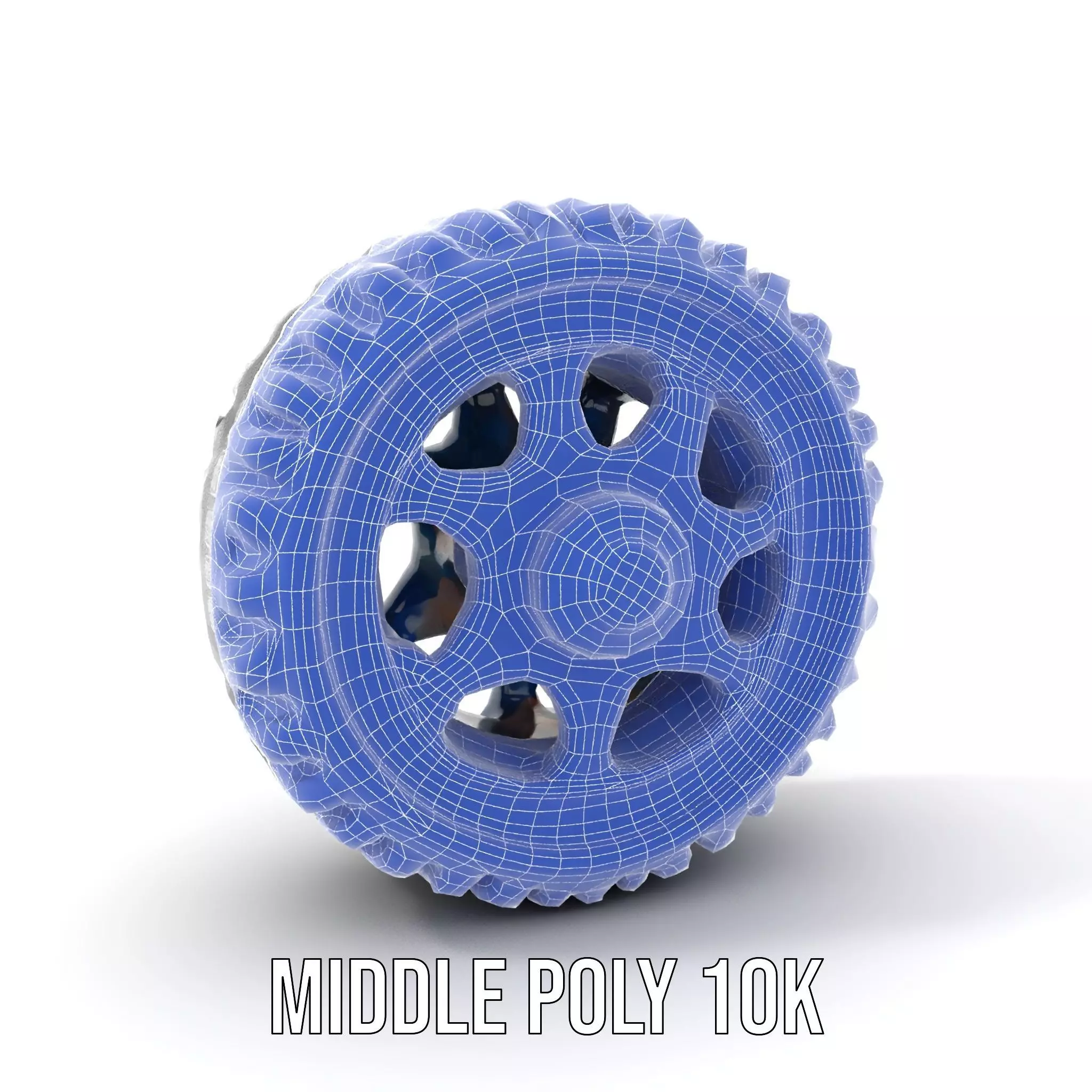 Futuristic OffRoad Wheel with LED Details Model Pack Low-poly 3D model_21