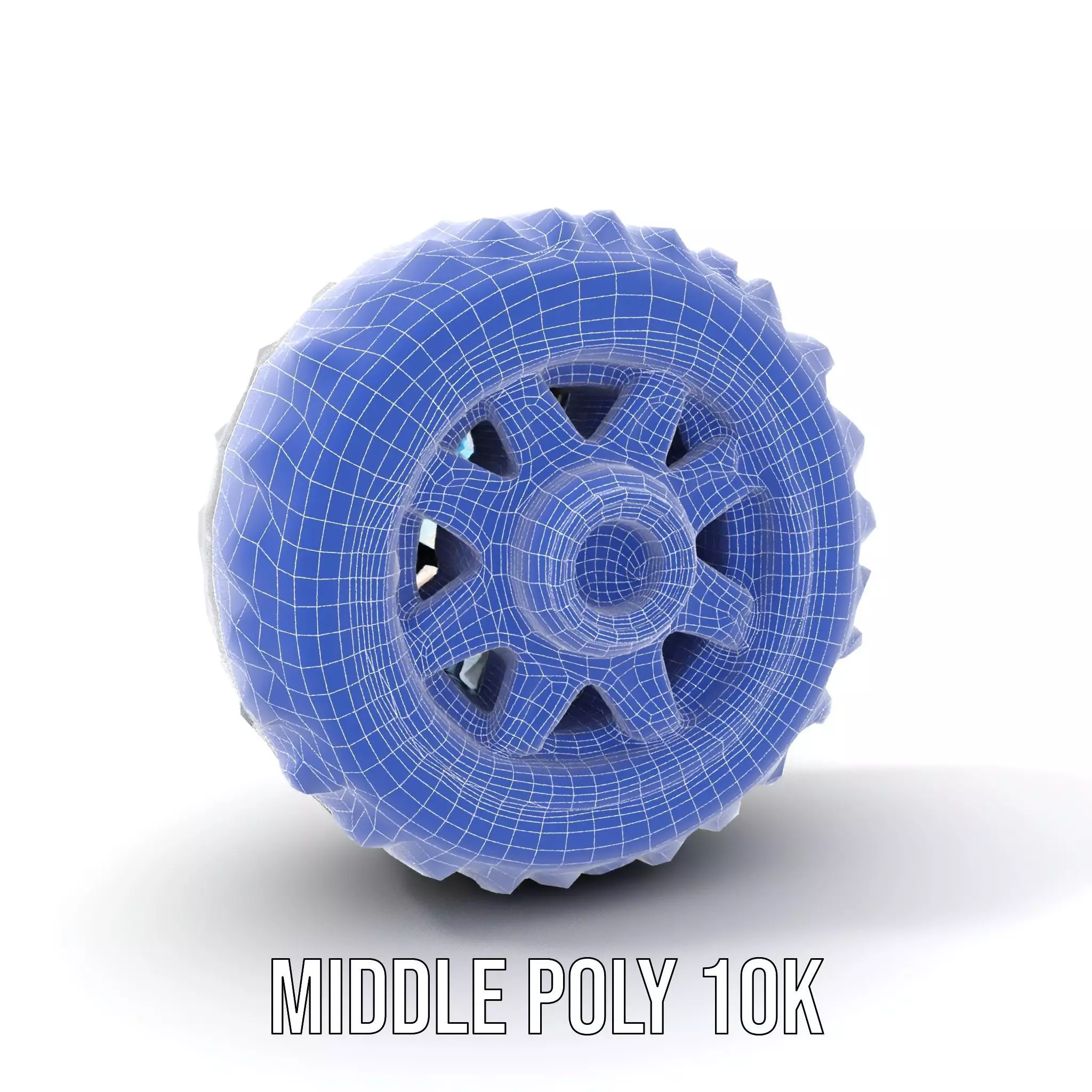 Futuristic Vehicle Wheel Model Pack Low-poly 3D model_5