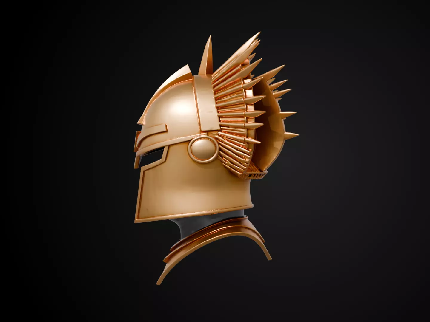 Stylized Egyptian Helmet - Desert Sun Free 3D print model_9