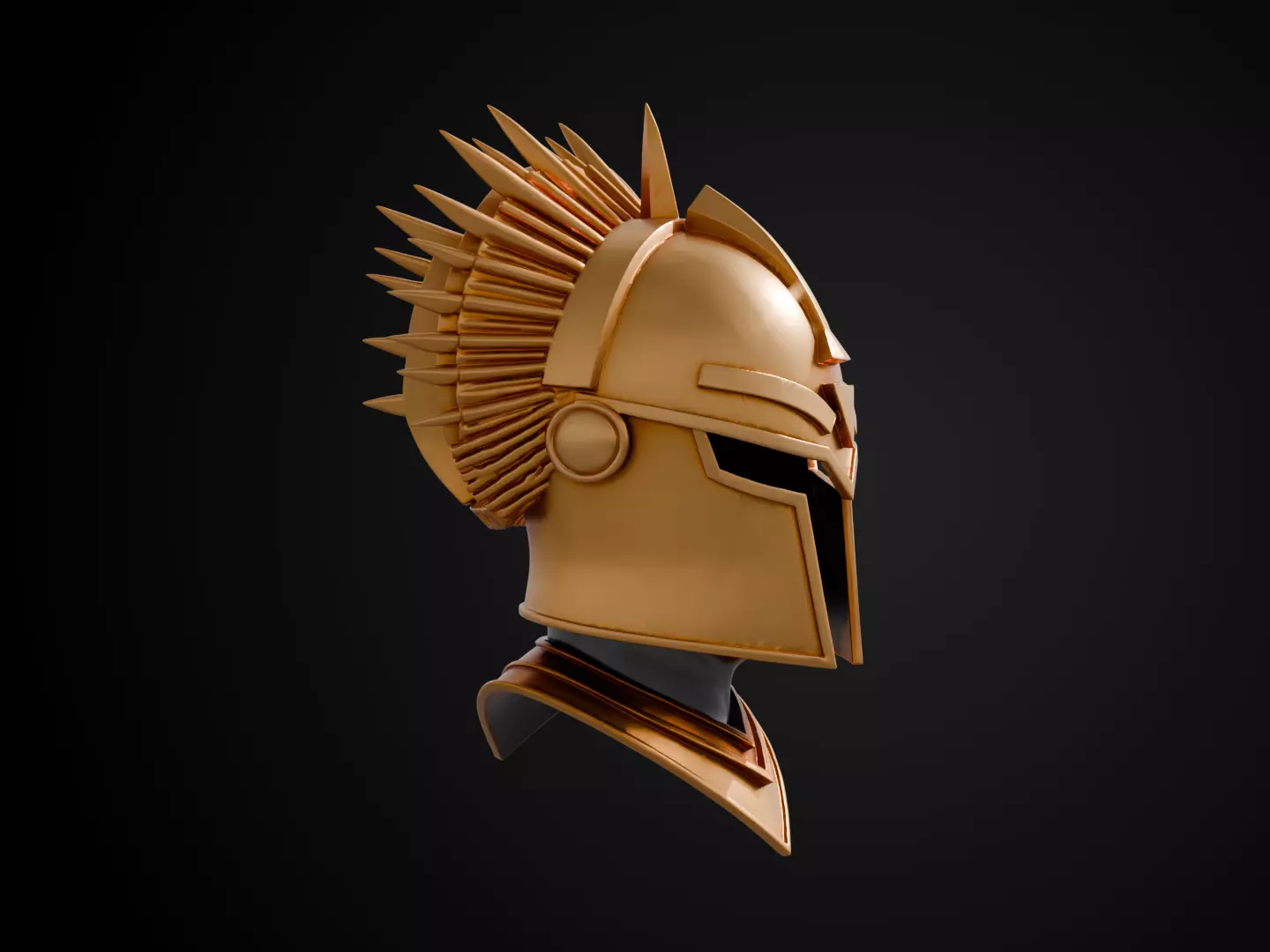 Stylized Egyptian Helmet - Desert Sun Free 3D print model_2