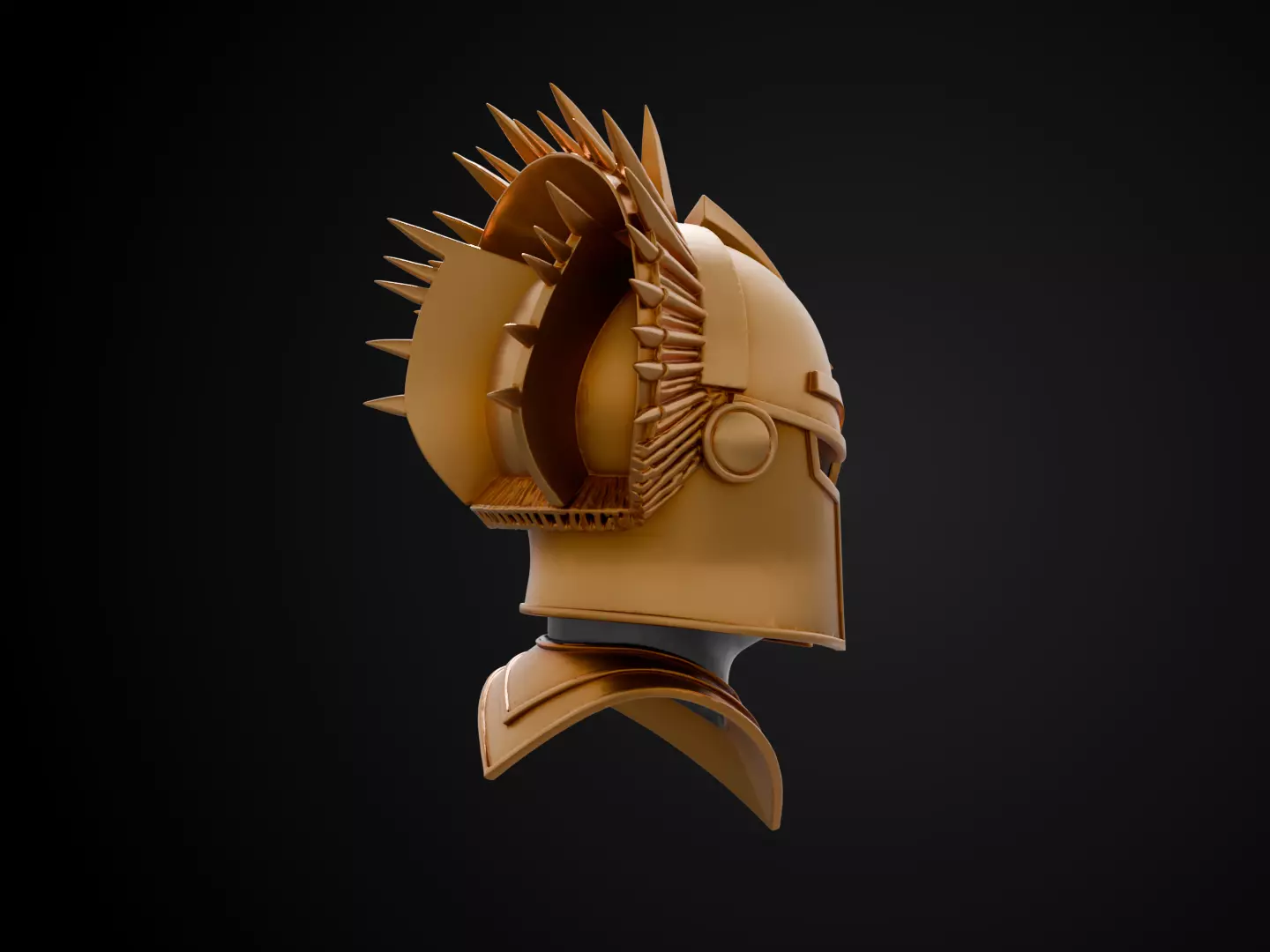 Stylized Egyptian Helmet - Desert Sun Free 3D print model_4