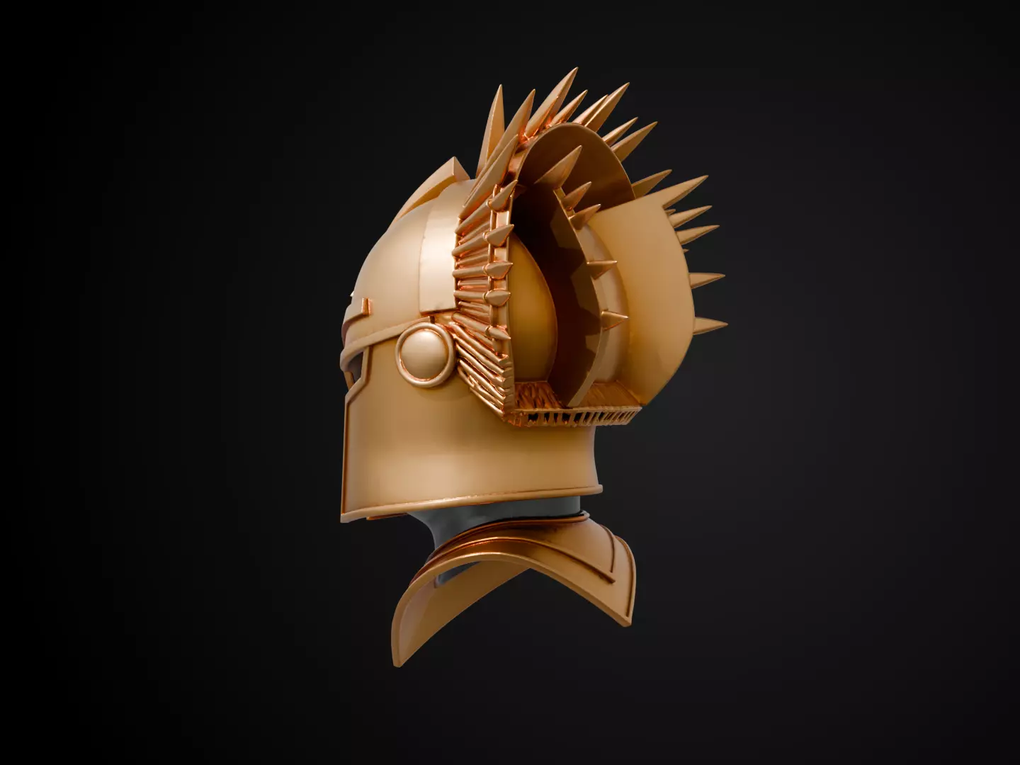 Stylized Egyptian Helmet - Desert Sun Free 3D print model_8