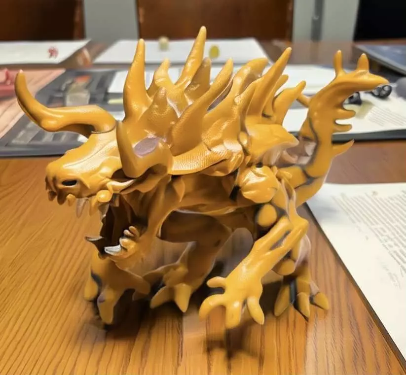 Tarrasque Ferocious Spined Beast 3D Printable Miniature Free 3D print model
