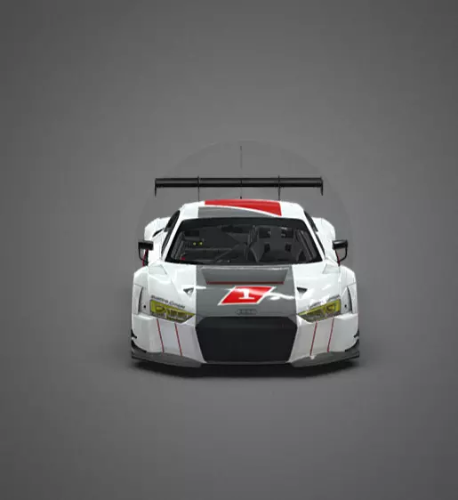 Audi R8 Lms 2016 Low-poly 3D model_4