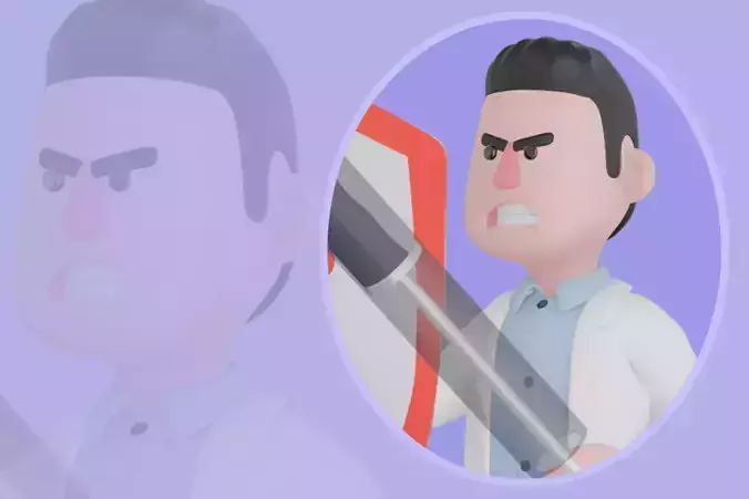 Stylized 3D Male Doctor Character - Cartoon Medical Hero