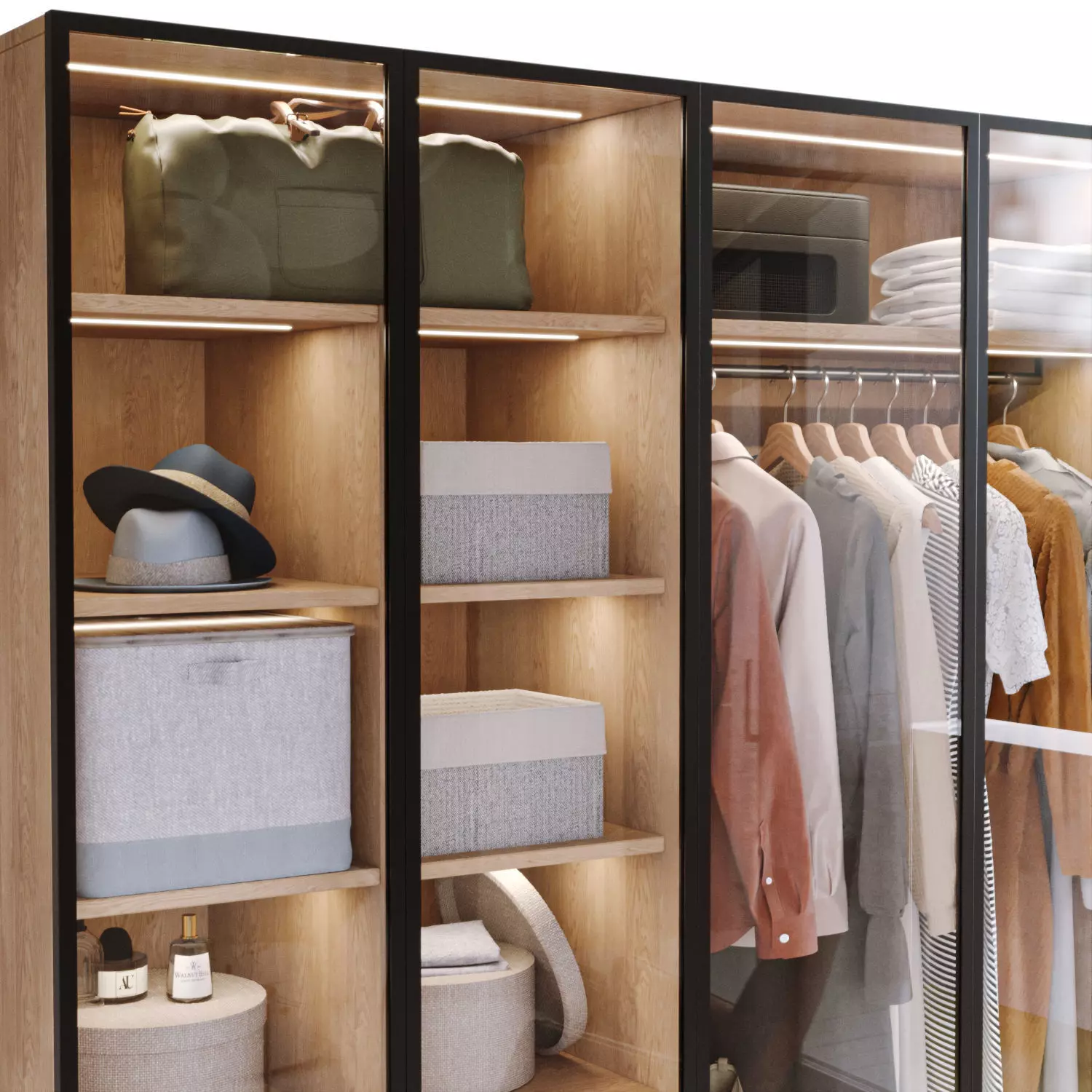 Wardrobe closet 3D model_3