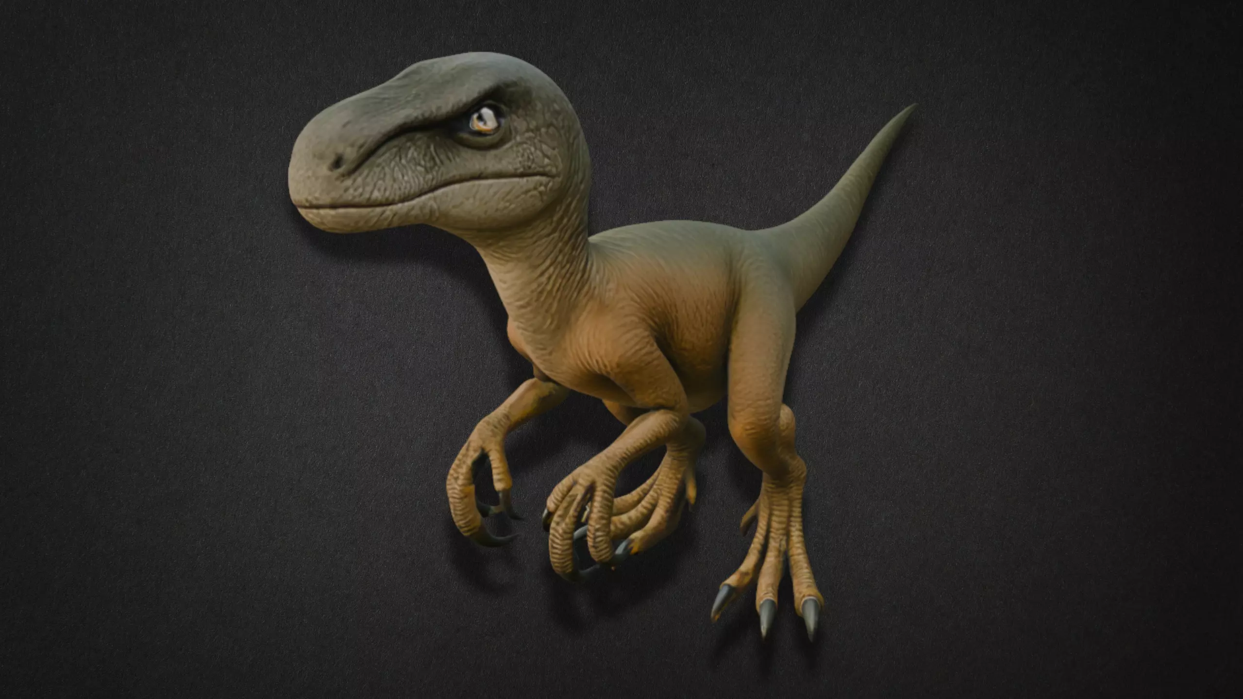 Realistic Velociraptor Model 3D model_0