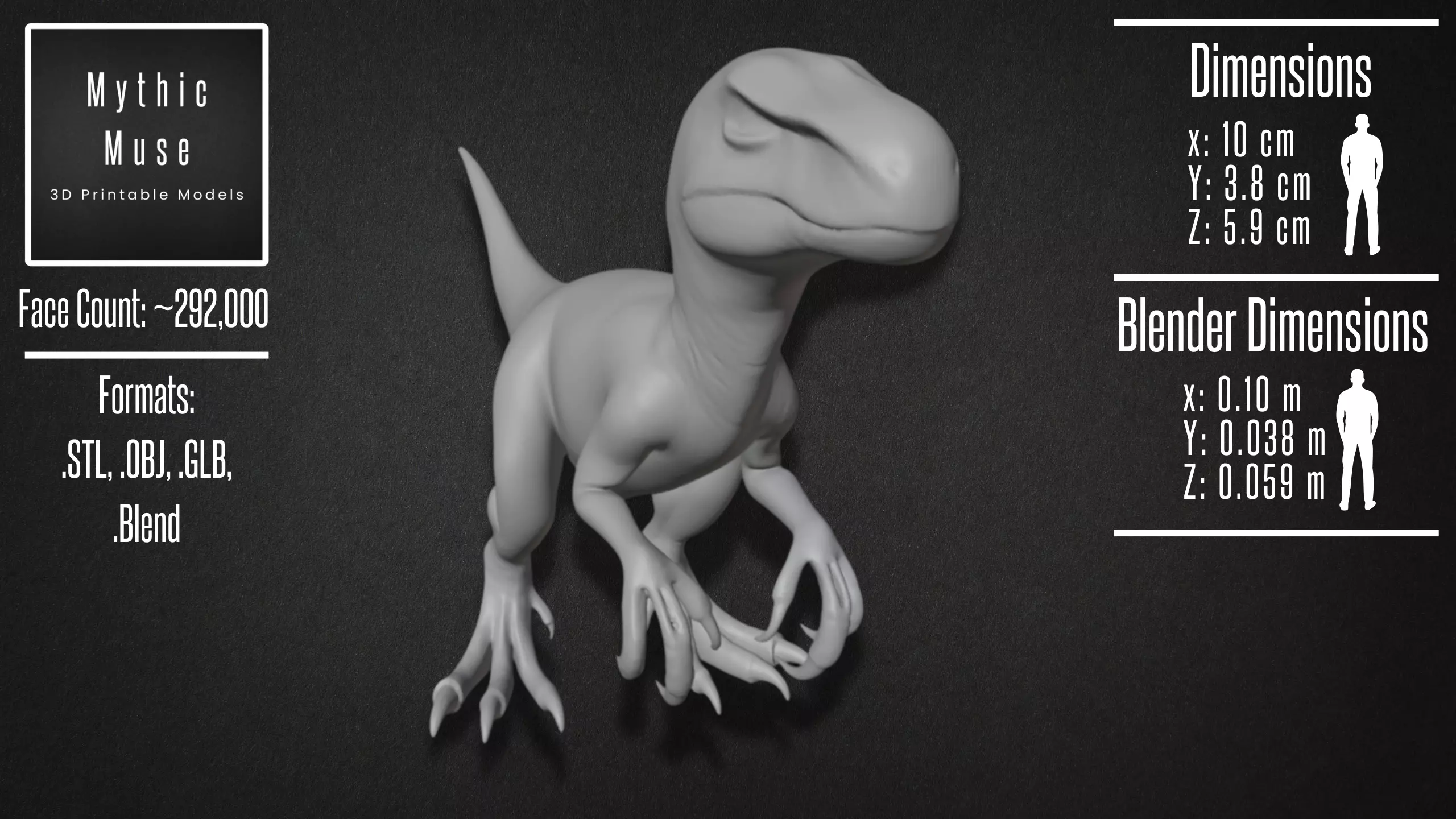 Realistic Velociraptor Model 3D model_9