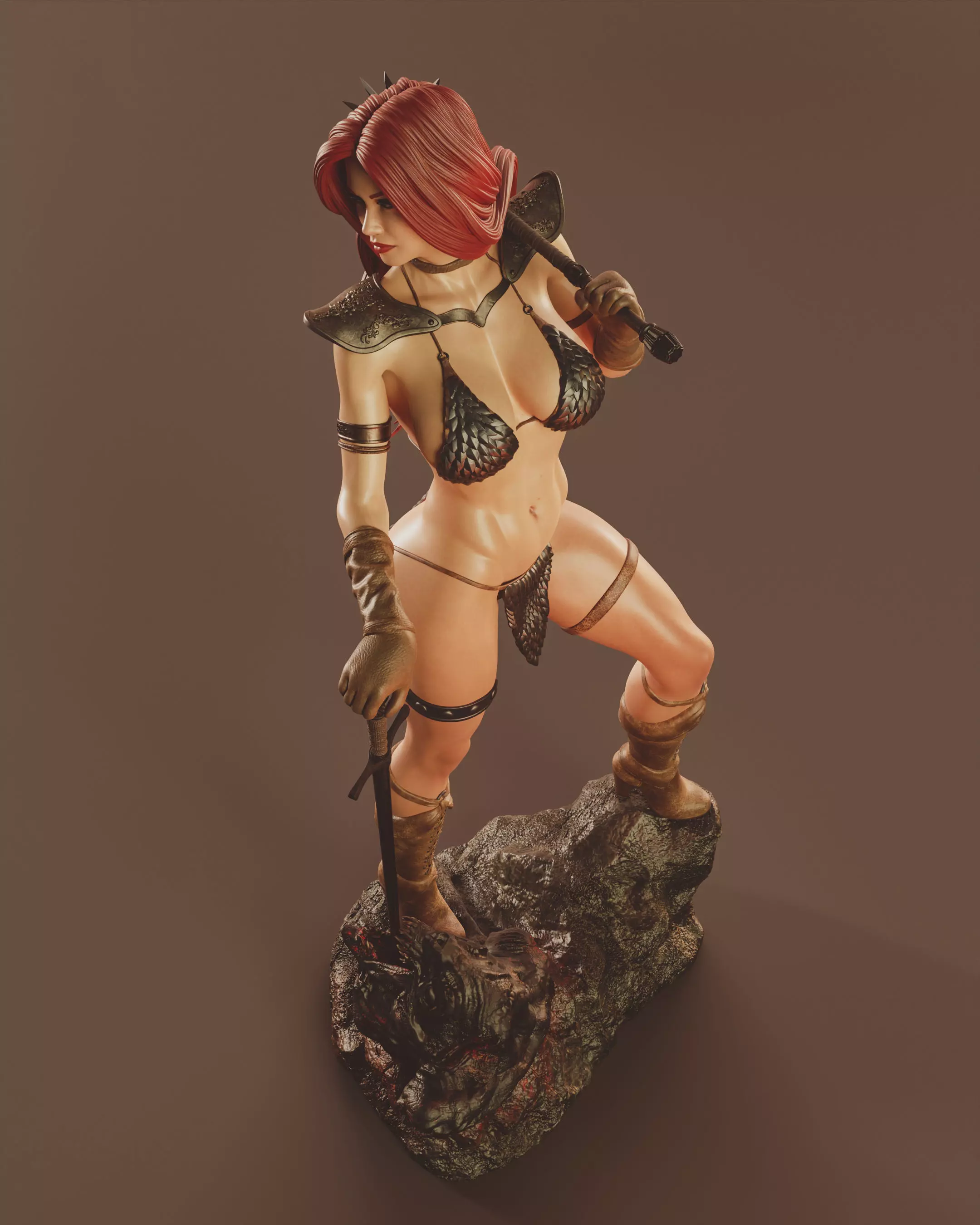 Red Sonja 3D print model_2