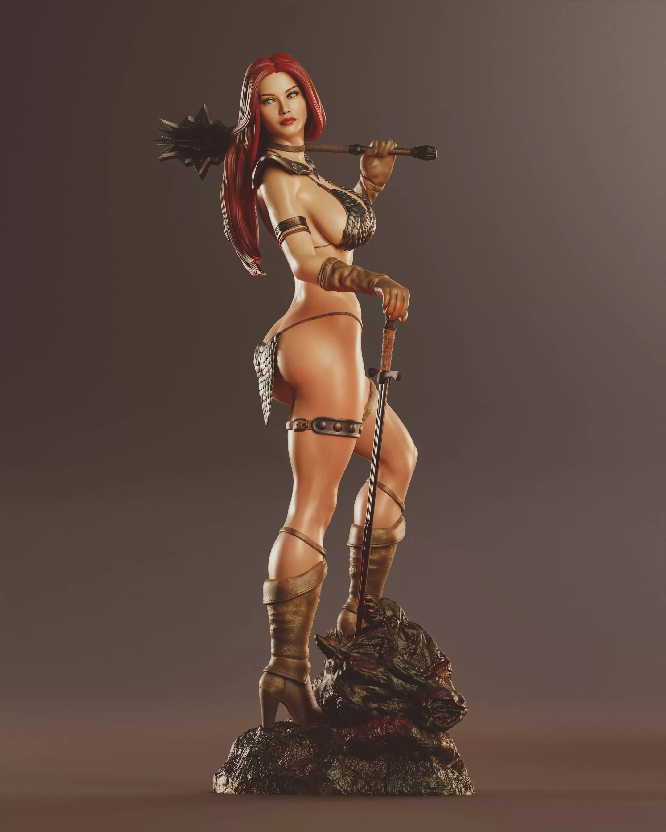 Red Sonja 3D print model_7