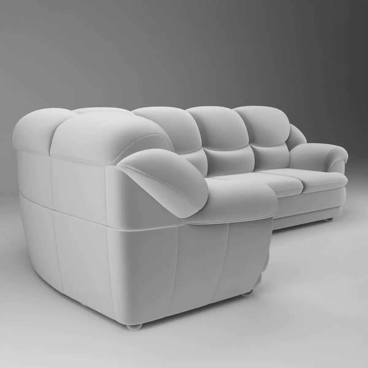 Short Corner Sofa Osvald - Basic Model 3D model_5