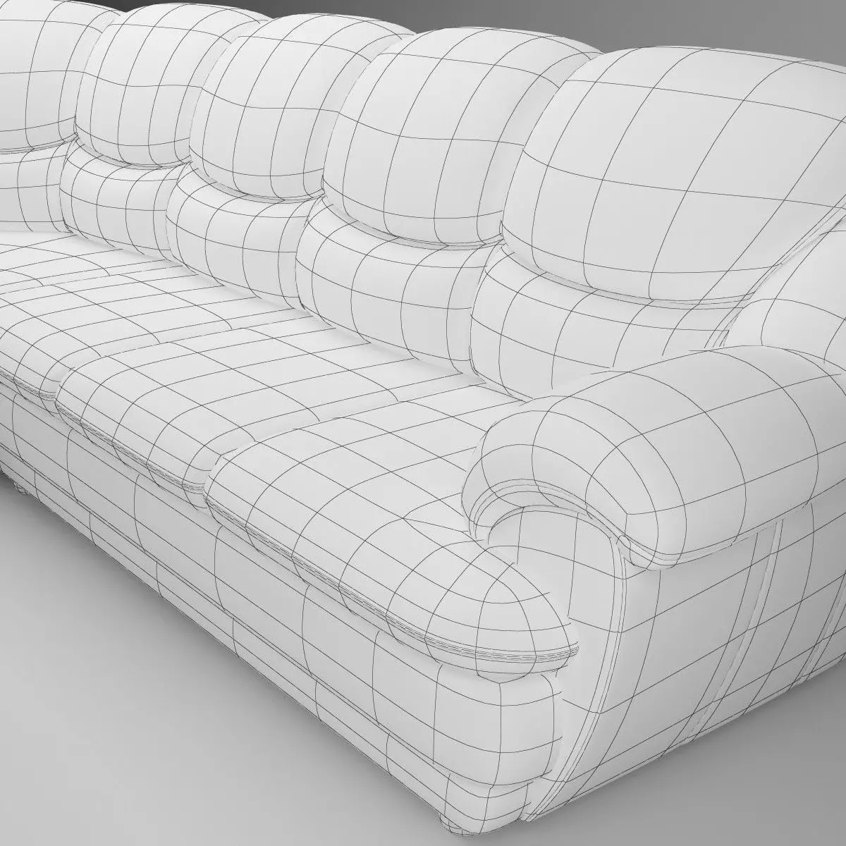 Short Corner Sofa Osvald - Basic Model 3D model_7