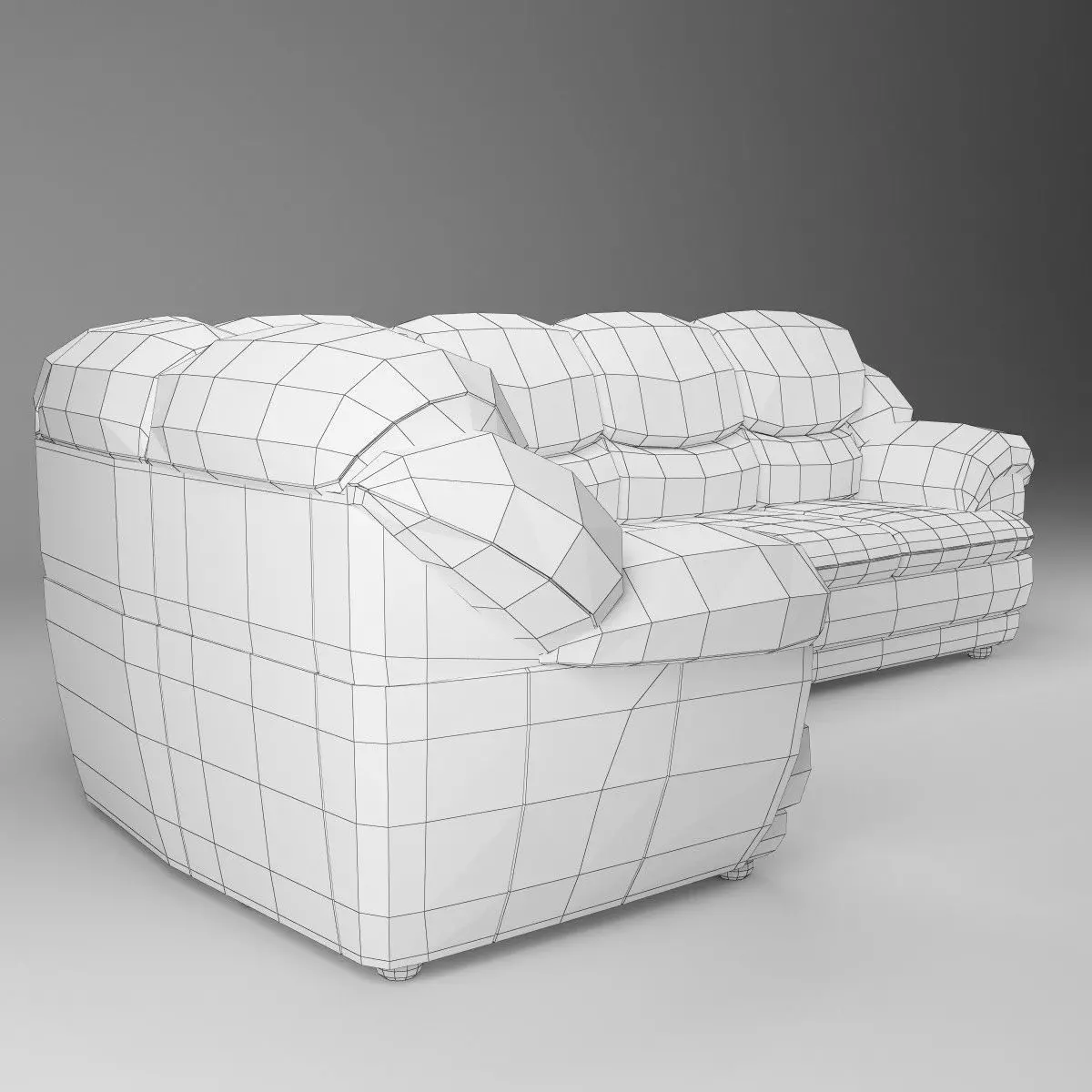 Short Corner Sofa Osvald - Basic Model 3D model_6