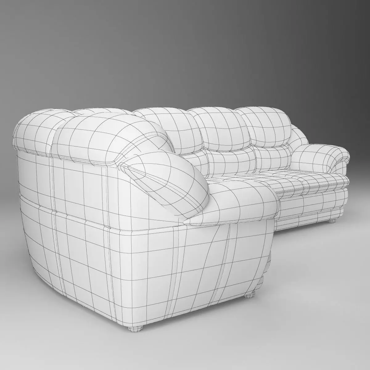 Short Corner Sofa Osvald - Basic Model 3D model_4