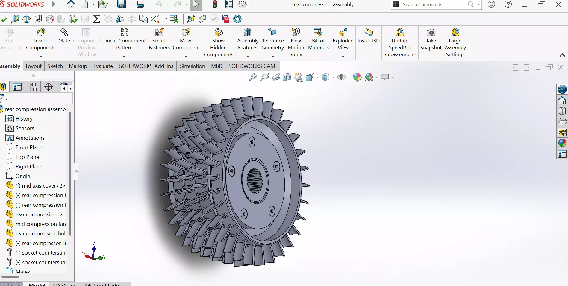Textured Jet Engine 3D OBJ STL STEP FBX SolidWorks Renders 2D 3D model_16