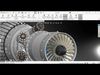 Textured Jet Engine 3D OBJ STL STEP FBX SolidWorks Renders 2D  3D model_1