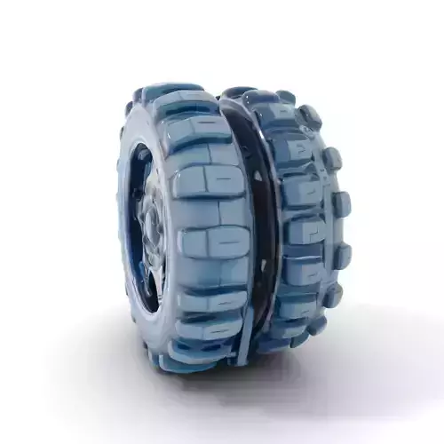 Futuristic HeavyDuty Wheel Model Pack with LED Lights
