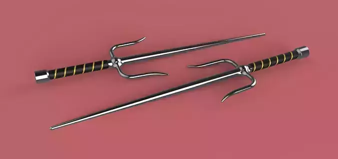 Sai weapon 3D model