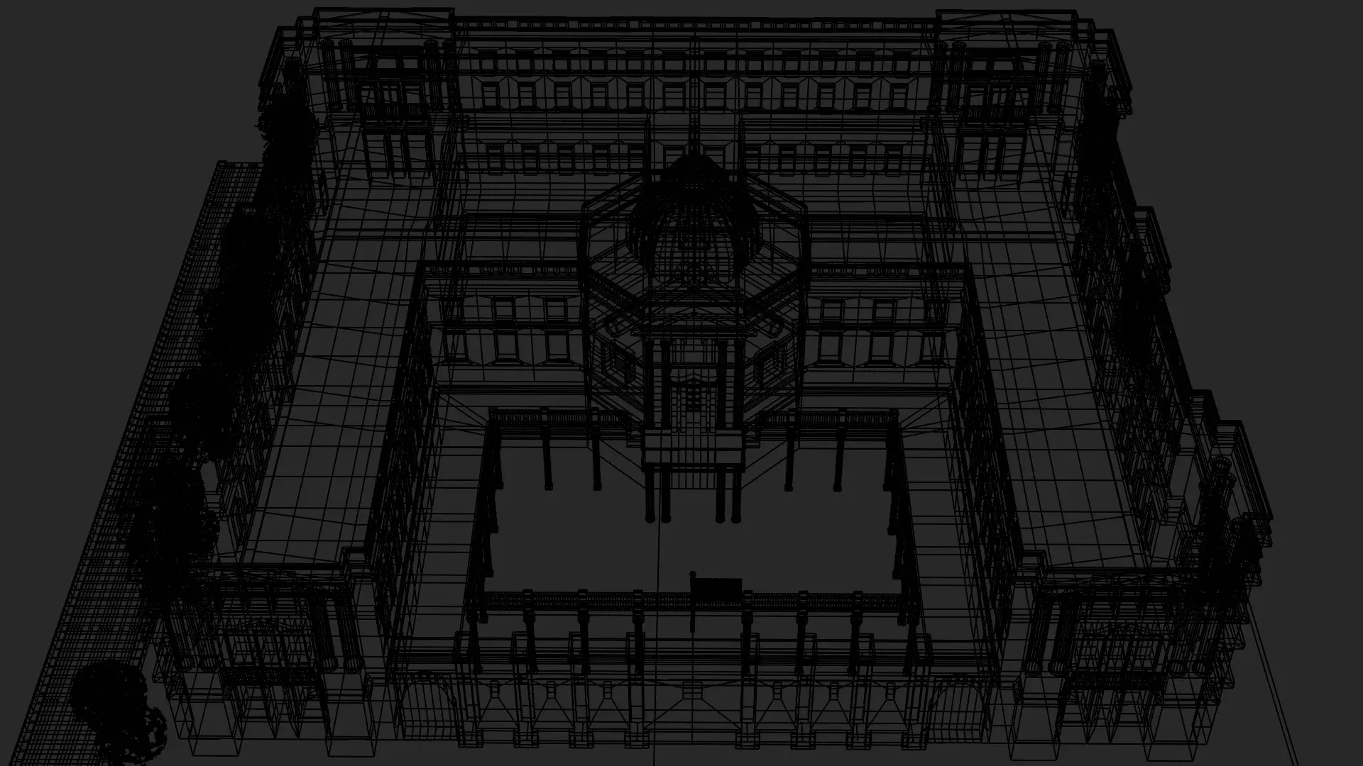 Bank of Japan Low-poly 3D model_6
