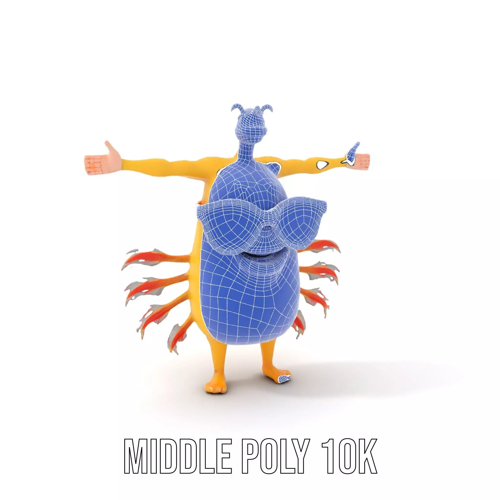 Cheerful Monster with Sunglasses Model Pack Low-poly 3D model_21