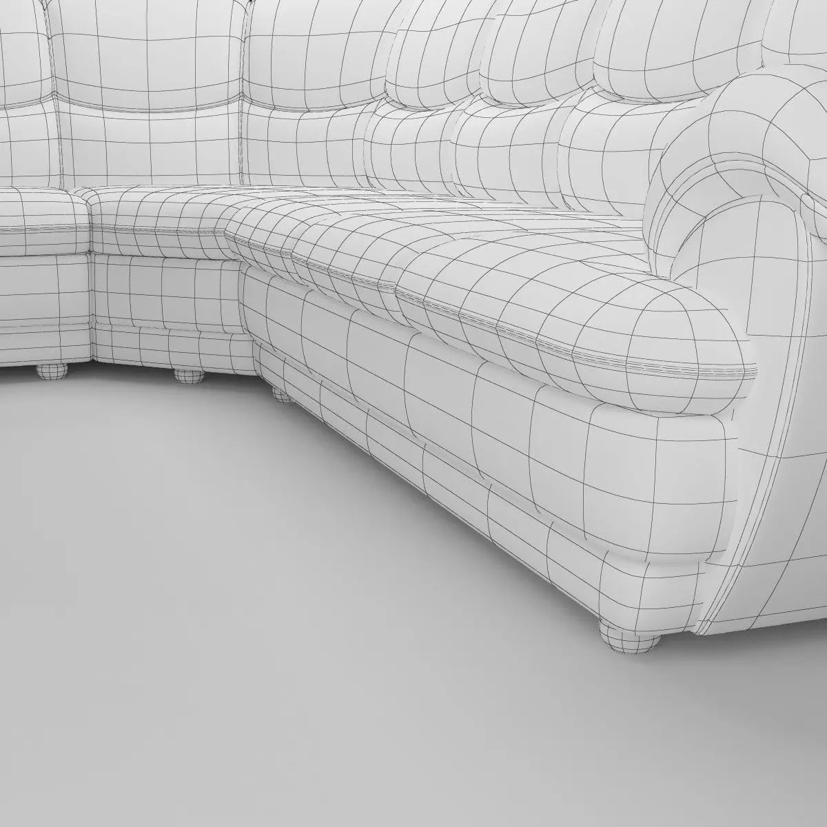 Long Corner Sofa Osvald - Basic Model 3D model_6